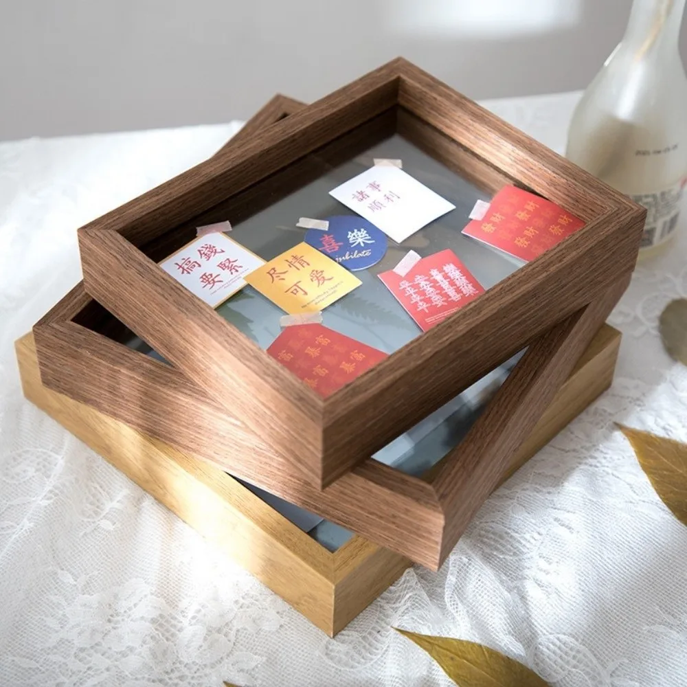Double Side Glass Pressed Flower Frame, Clip Design