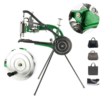 Leather Sewing Cobbler Stitching Machine with Dual Cotton Nylon Line for Sewing Upsolery…