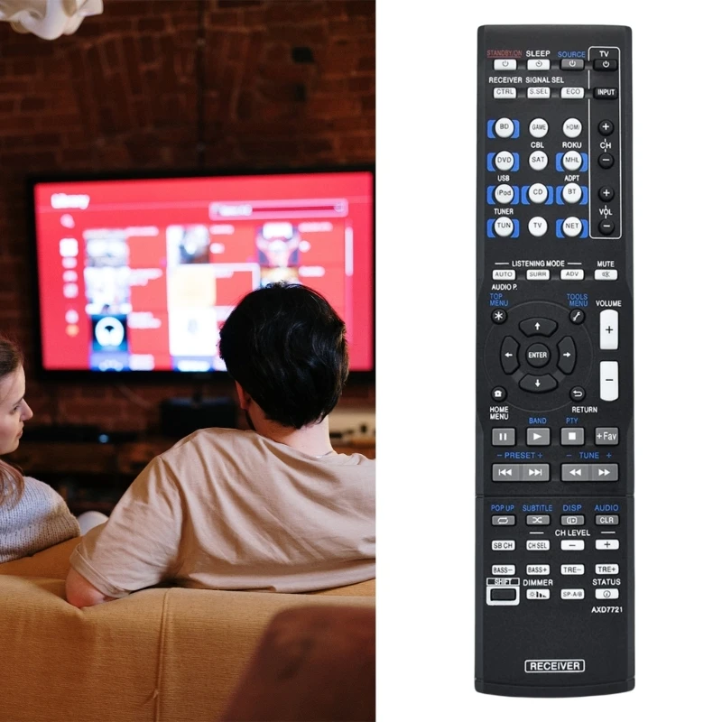 New AXD7721 Remote Control for Pioneer Receiver VSX44 VSX824 VSX1029K VSX102 4K Remotes Home Theater Controller