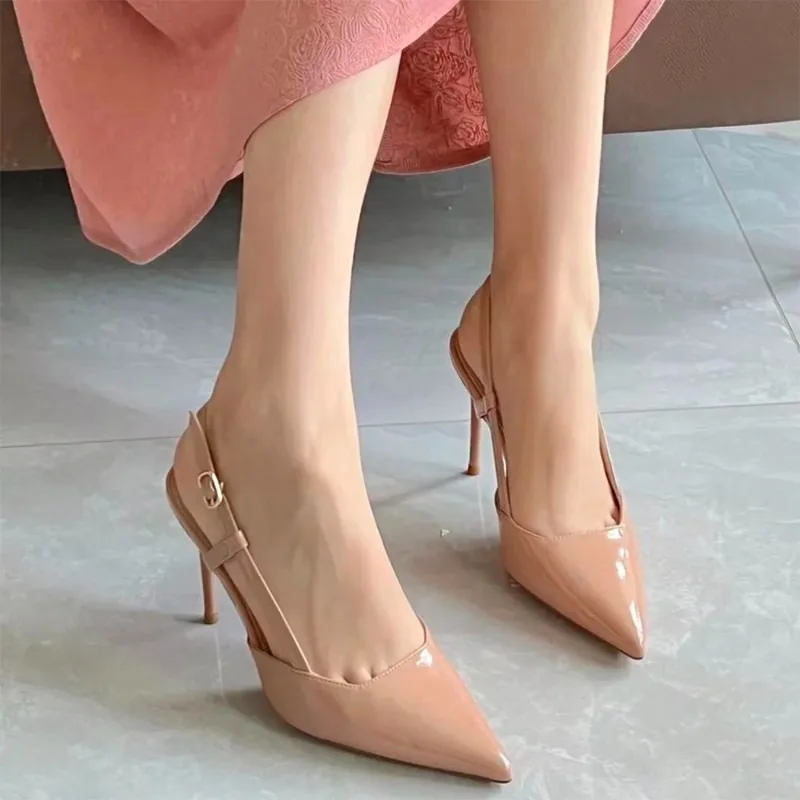 

Luxury Trend 2026 Summer Women's High Heel Sandals Fashion Casual Slingback Sandals Women's Casual Comfortable Pointed Toe Shoes