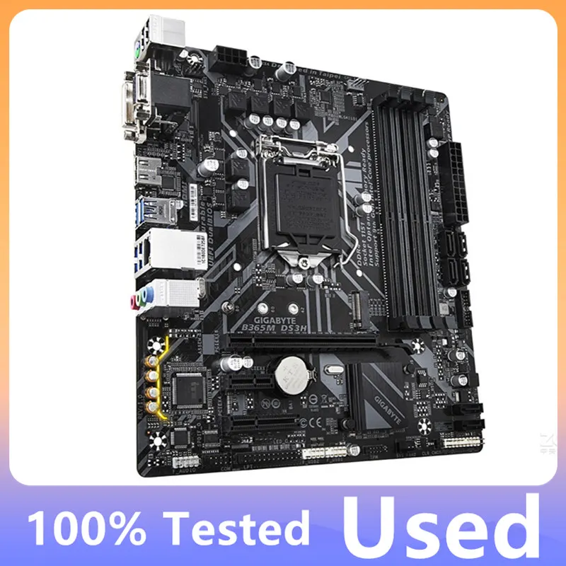 Motherboard Gaming B365M DS3H Original Baru Mendukung Prosesor Core Generasi ke-9 dan ke-8 dengan Chipset B365 Soket LGA 1151