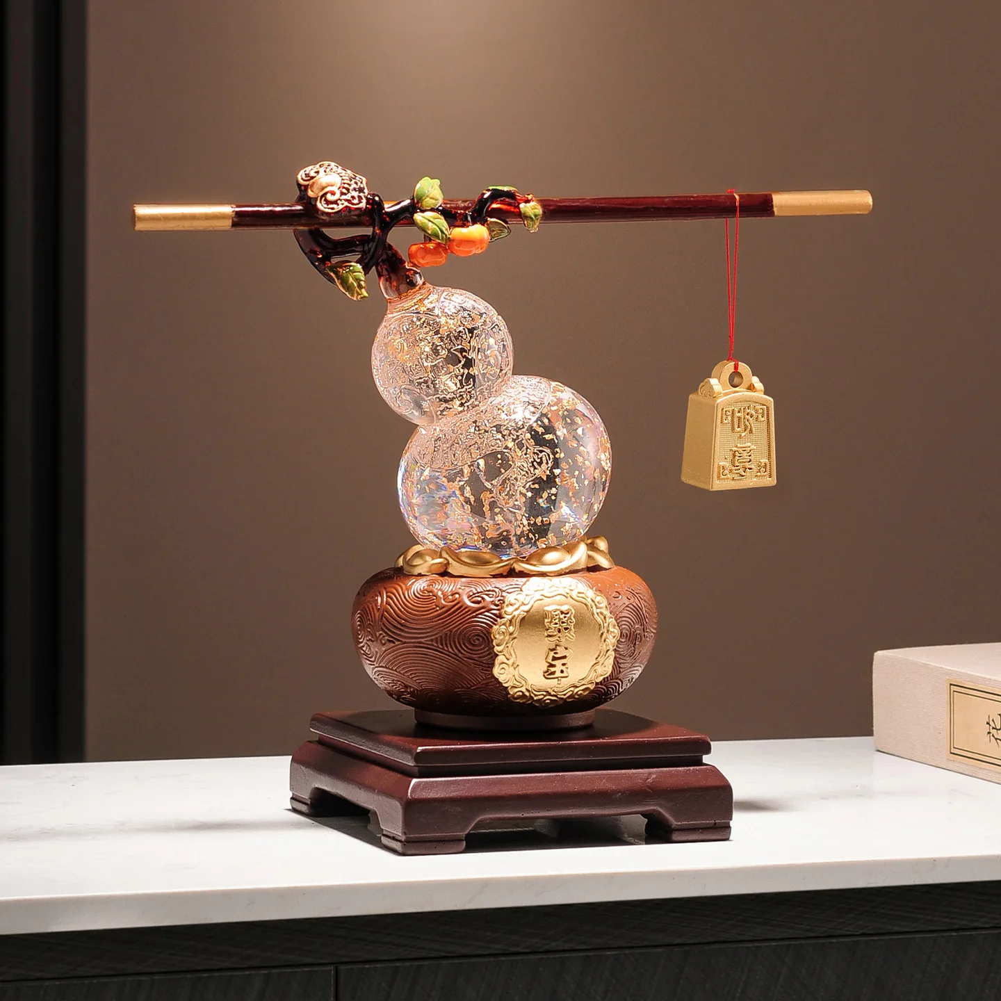 

HYS persimmon cornucopia ornament living room TV cabinet entrance office decoration housewarming opening gift