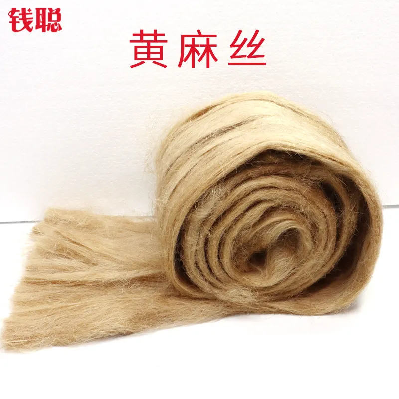 500g  Jute Thread Fibre Strand Craft Supplies  Pipe Expansion Joint Thread Outdoor Fire Start Bird Nest