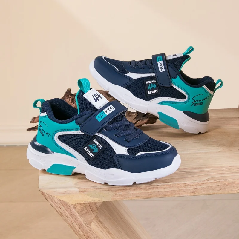2025New أحذية رياضية الأطفال أحذية رياضية غير رسمية للبنين تنفس الصيف شبكة أطفال هوك وحلقة الطلاب الفتيات مدرسة احذية الجري #6