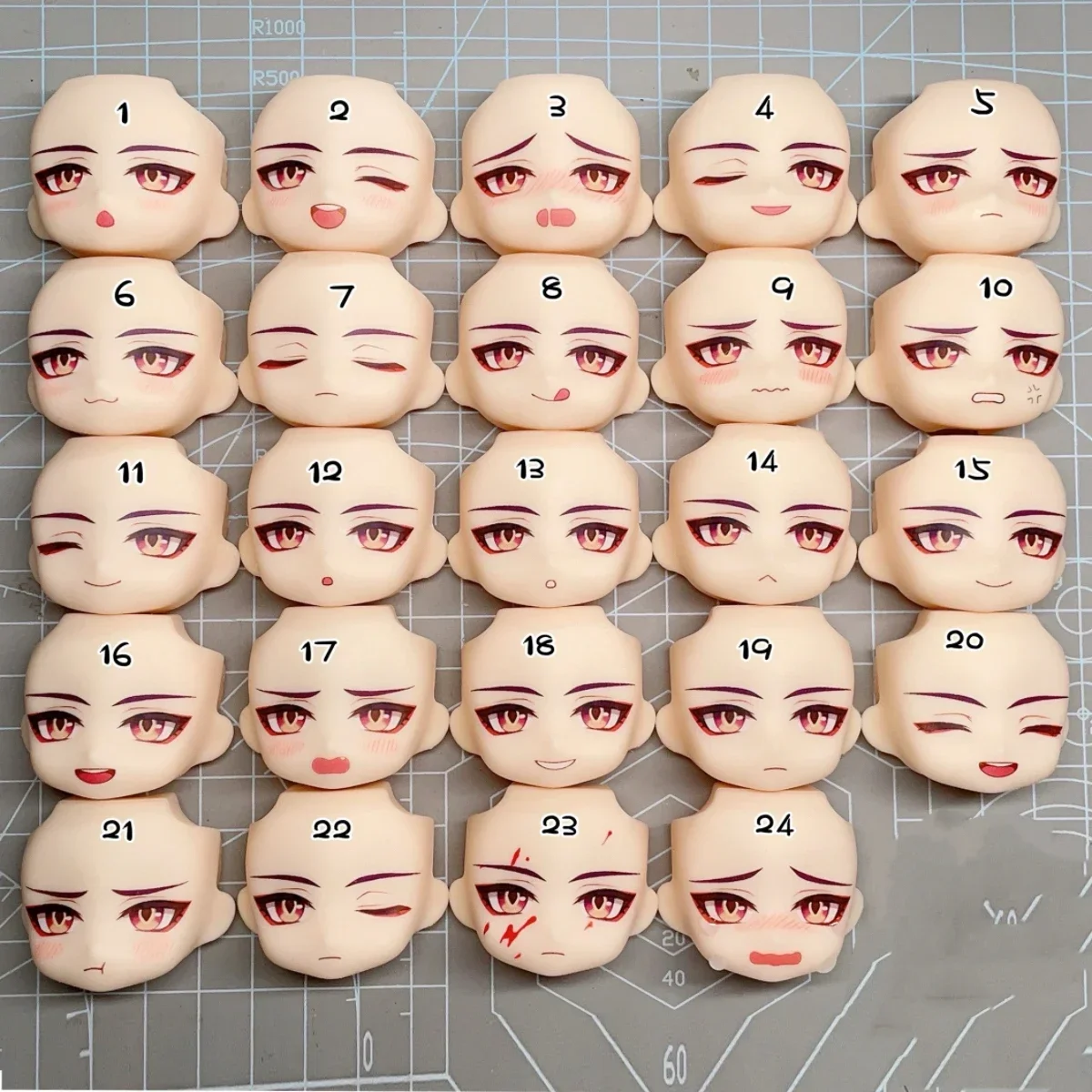 Dr. Ratio Ob11 Ob22 Ob24 Face GSC YMY  Doll Handmade Water Sticker Faceplate  Game Cosplay Toy Accessories