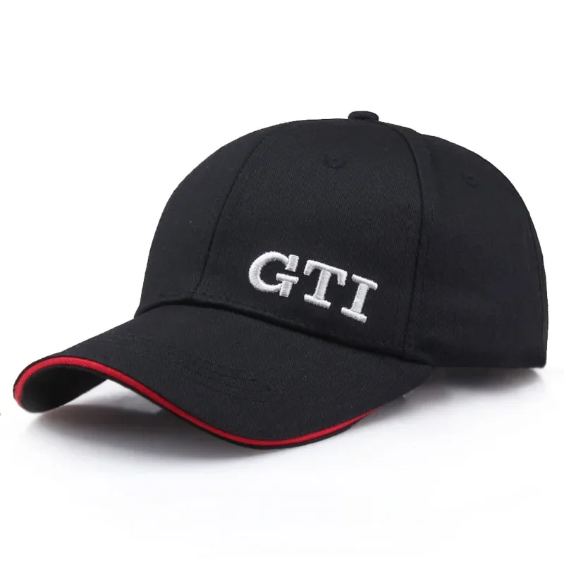 Fashion Unisex GTi Letter Embroidery Baseball Caps Spring and Autumn Outdoor Adjustable Casual Hats Sunscreen Hat for Vw Gti Car