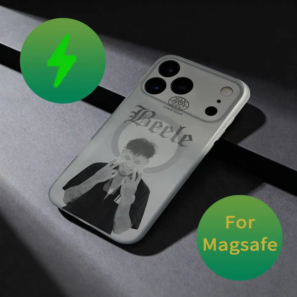 حافظة هاتف Rapper B-BEELE Tour 2025 لهاتف iPhone 17,16,15,14,13,12,X,XS,Pro,Max,Plus,E,Air,Mini مع مادة TPU المغناطيسية المغناطيسية Magsafe