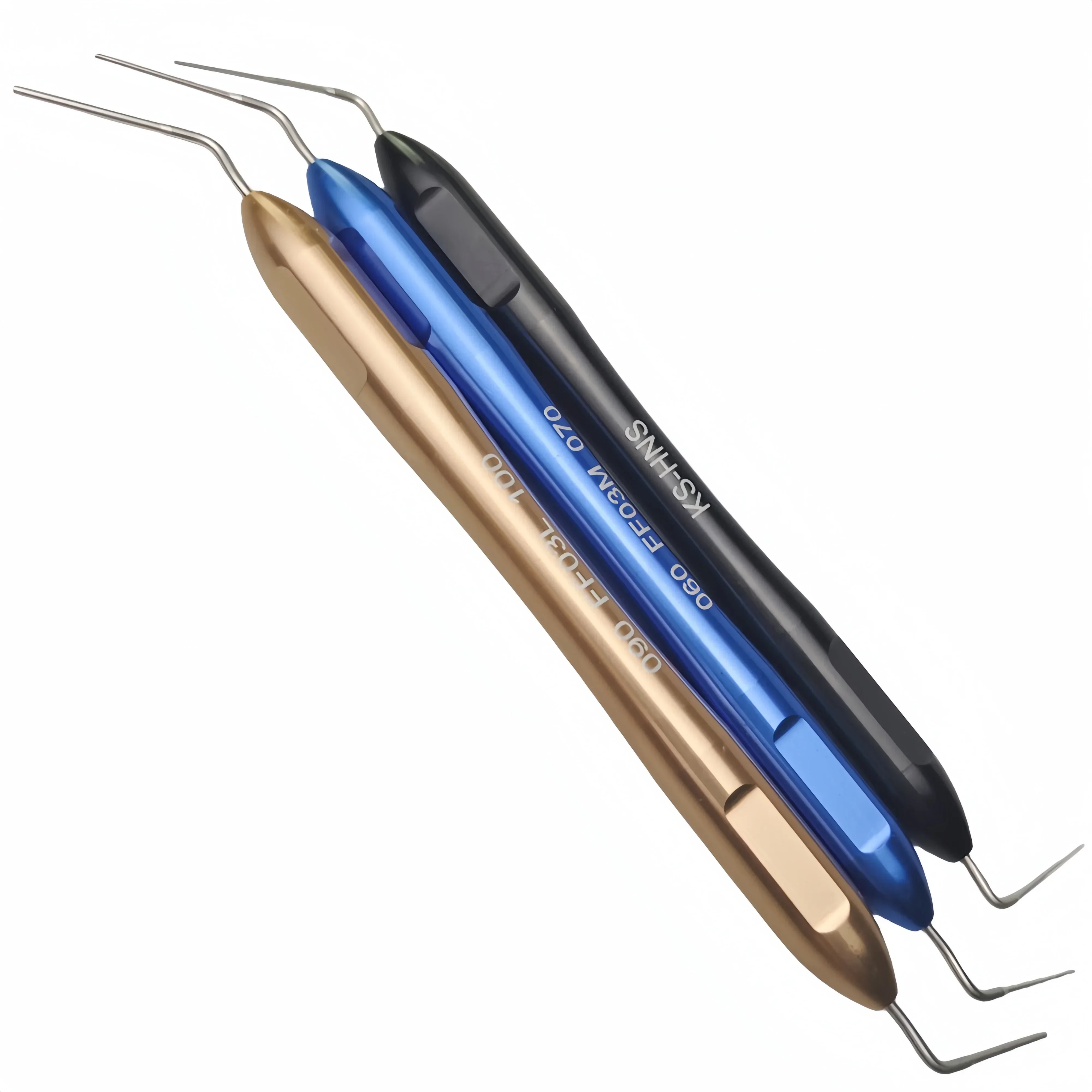 5pcs Dental Gutta Percha Filler Oral Root Canal Filler Endodontic Hand Plugger Vertical Pressure Device Dentistry Fill Tool