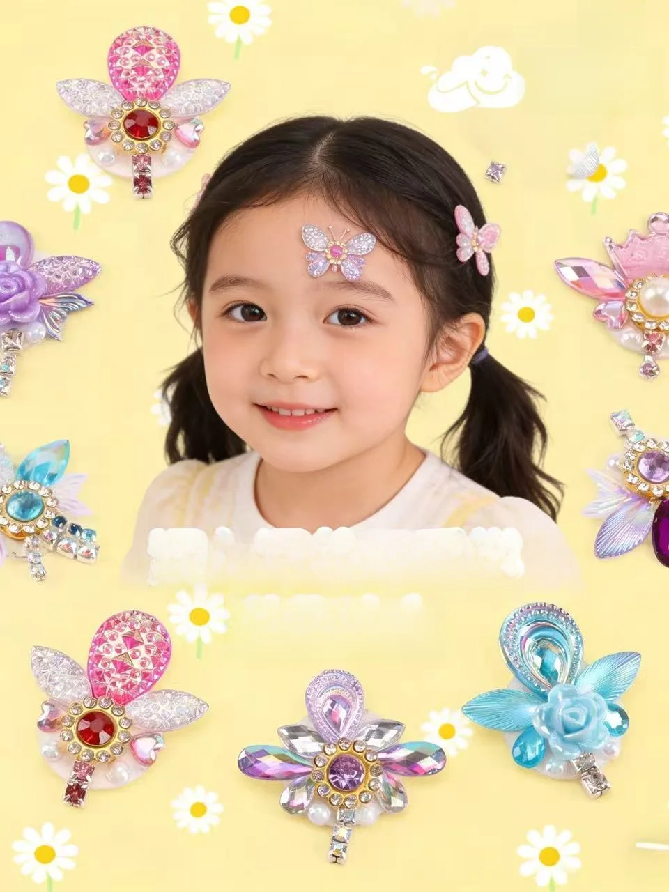 Eyebrow Sticker Toys Double-Sided Children's Stickers Girls' Self-Adhesive Face Painting Decals Business Supplies