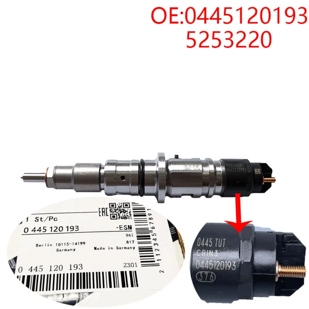 0445120193 for Bosch injectors/Cummins 5253220 68002012AA injectors 0445 120 193