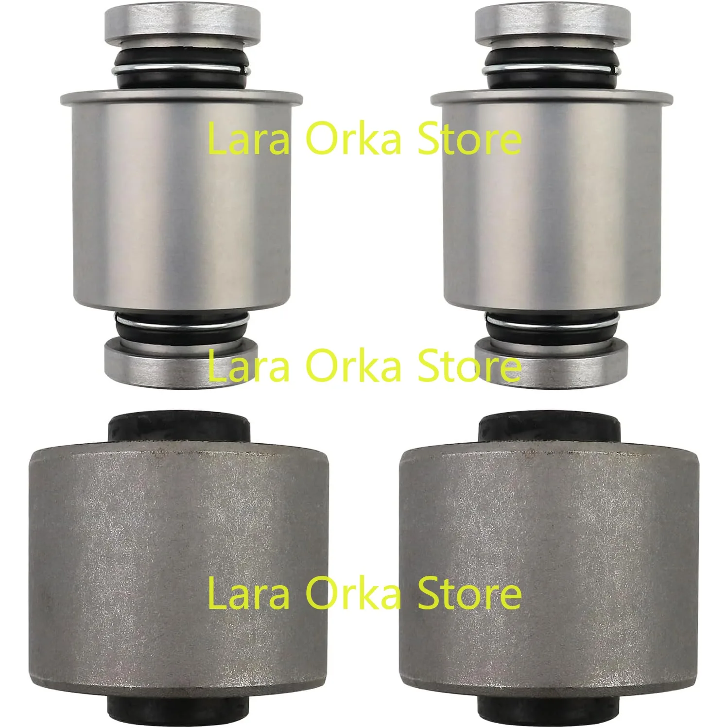 4Pcs Rear Lower Trailing Control Arm Bushings LH+RH Compatible with 2015-2023 Ford Mustang 2.3L 5.0L Replace FR3Z5500-A