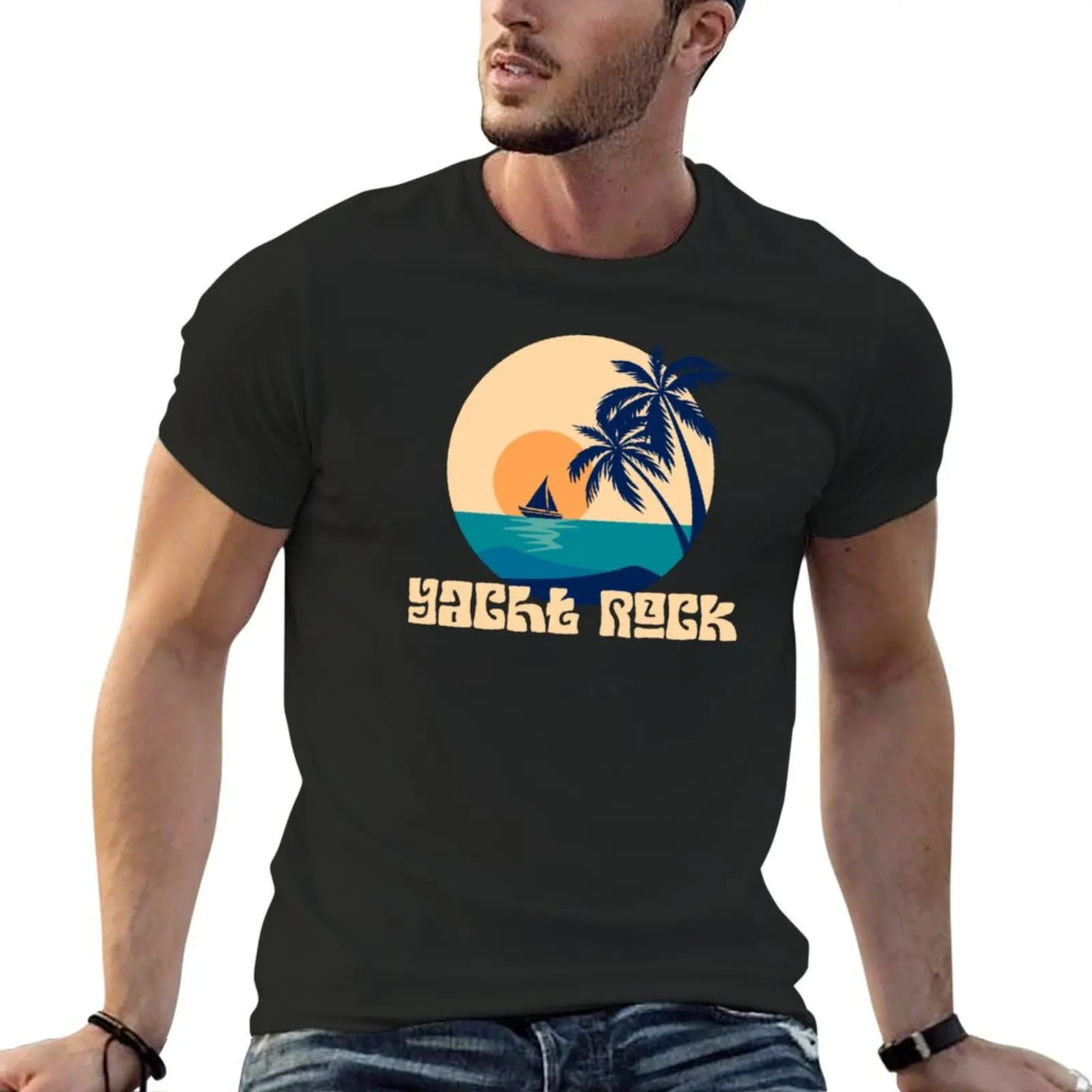 Yacht Rock T-Shirt graphic t shirts heavyweights tops t shirt men 100℅ cotton