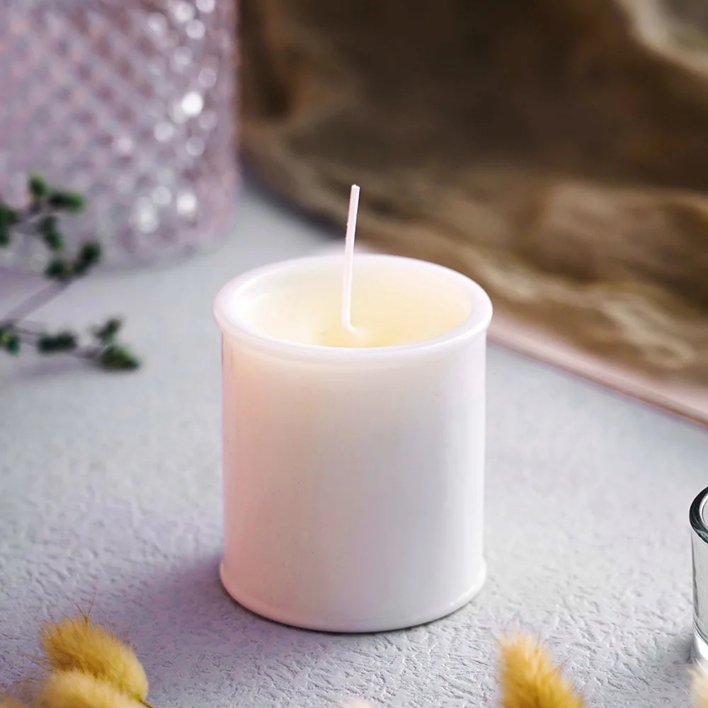 White Porcelain Candle Cup Candle Jar Fragrance Candle Making Supplies 150ml Empty Cup DIY Candle Cup m