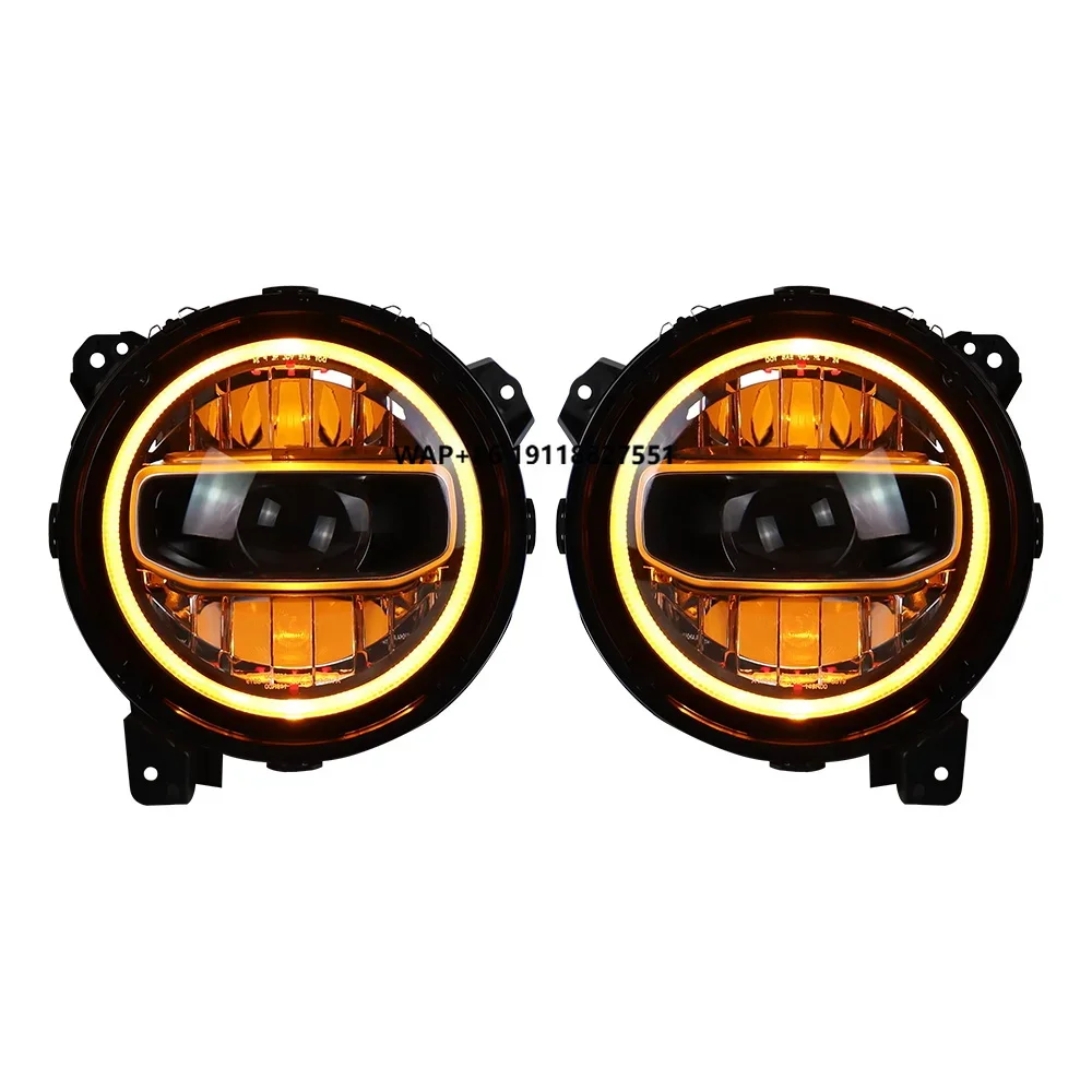 

9 Inch Headlights High Low Beams DRL Turn Signal for Wrangler JL JLU JT Rubicon 2018-2023