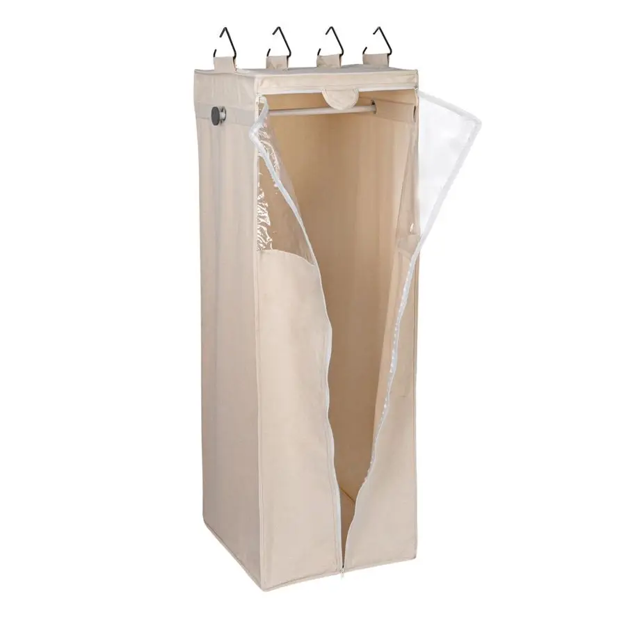

Essentials Cedarline Hanging Wardrobe, HeavyDuty Cotton Canvas, Breathable, Versatile, Natural