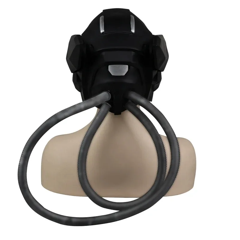 

CyGame VALORANT Cosplay Vyse Helmet with Led Light PVC Face Mask for Adult Halloween Party Prop