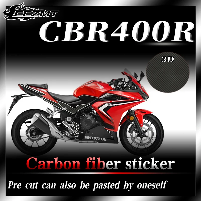 

For Honda CBR400R sticker 3D carbon fiber protective sticker body protective film sticker decorative modification accessory