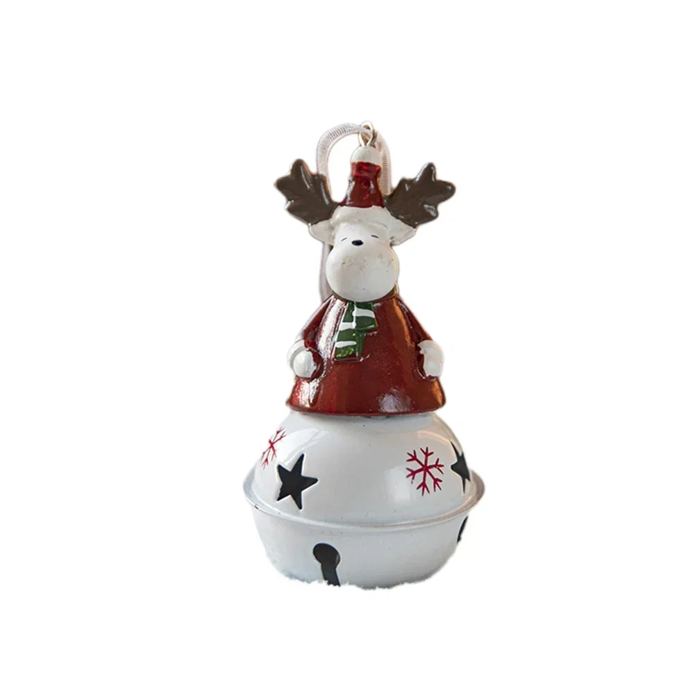 Elk Festive Atmosphere Christmas Bell Ornament Elegant Bell Ornament Charming Design Classic Look Festive Look