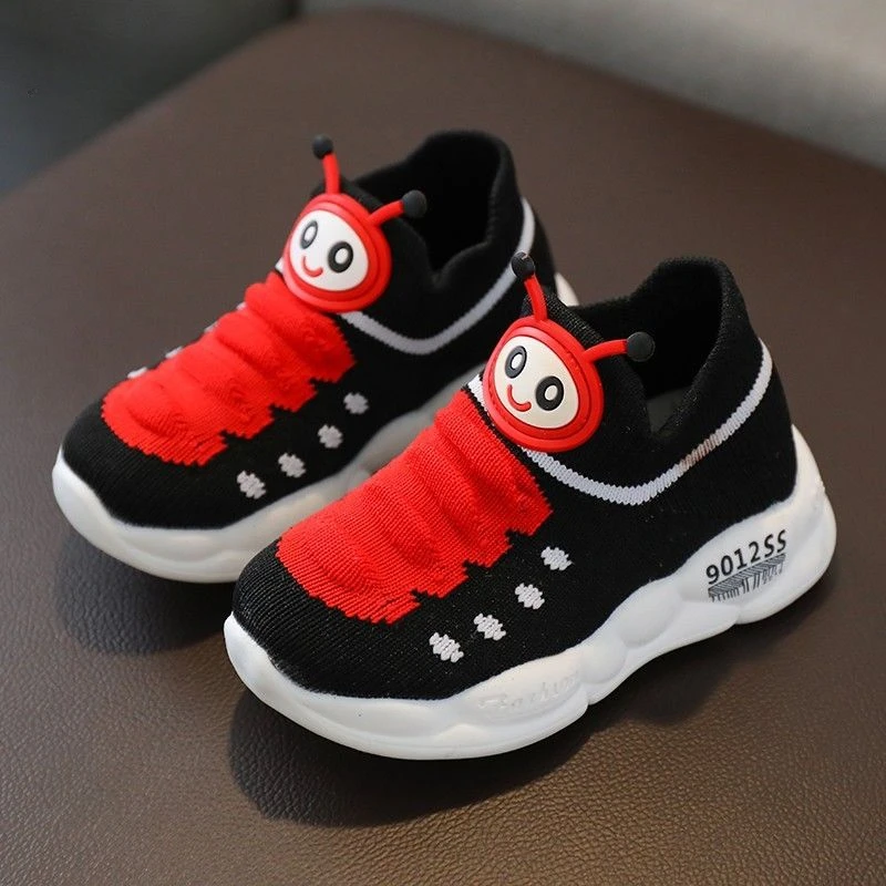 New Child Shoes Spring Versatile Comfort Girl Sneaker Casual Daily Simple Breathable Boy Shoe Flat Mesh Light Cartoon Girl Shoes