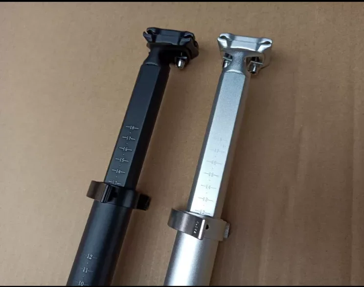 1 Stück HQ Brandneue ausziehbare Sattelstütze, verstellbare Sattelstütze, 500–750 mm, 33,9 mm, Aluminium, 690 Gramm, für DAHON Faltrad 412 P8 – Detail 4