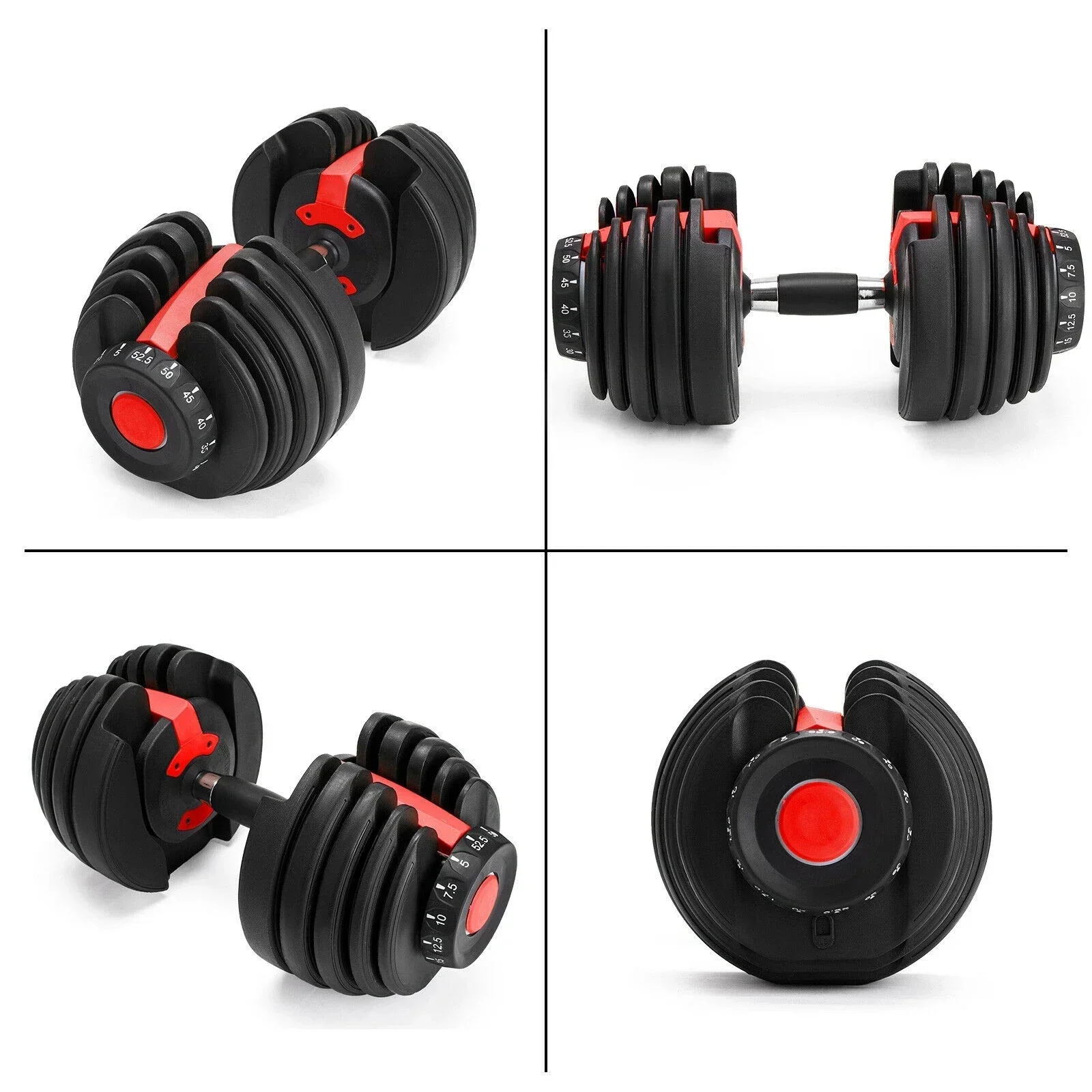 24kgs 40kgs Fitness Workout Gym Adjustable Dumbbells