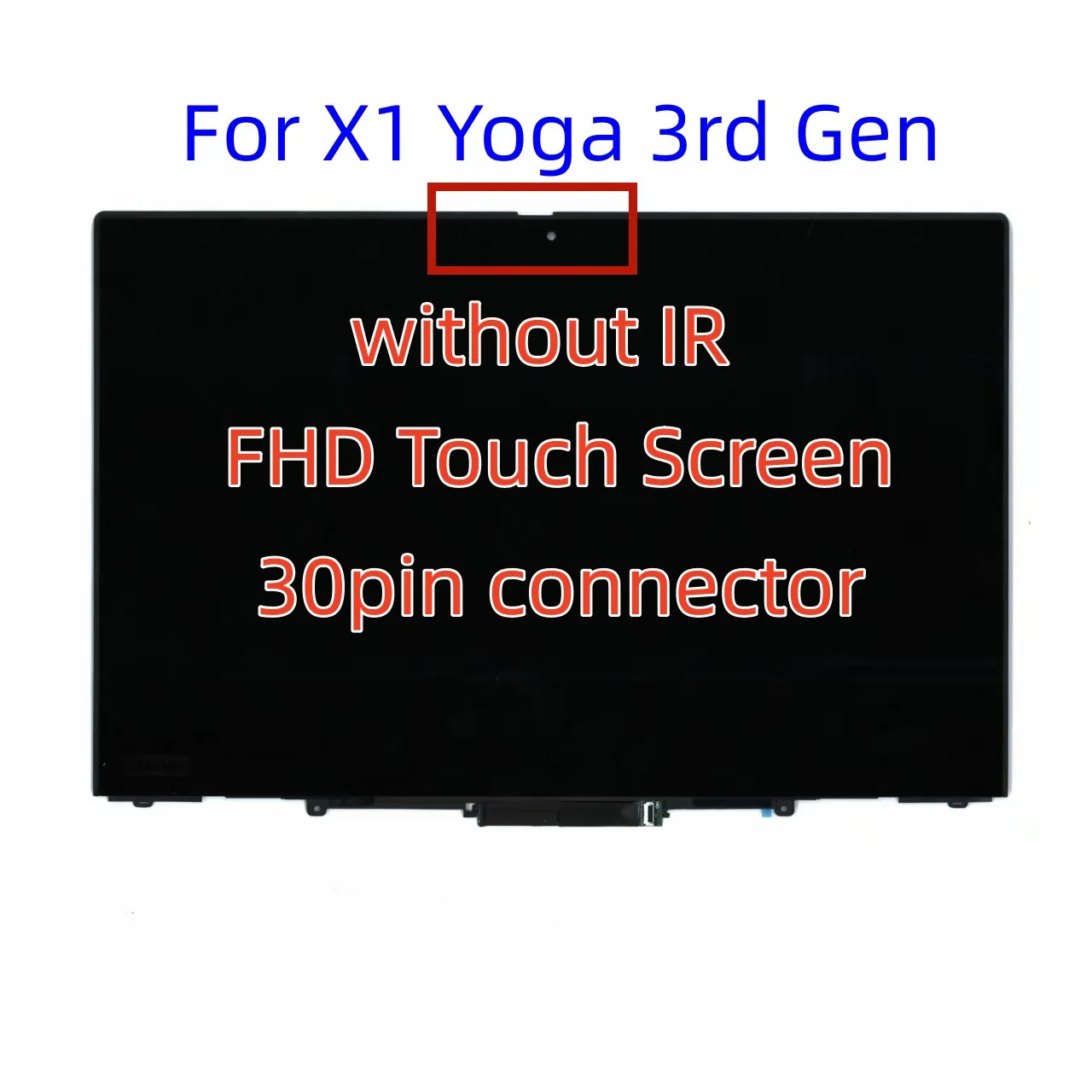 

Fit For Lenovo Thinkpad X1 Yoga 3rd Gen Touch Screen FHD 1920x1080 30Pin 01YT242 01YT243 01AY922 01AY923 LCD Assembly Display