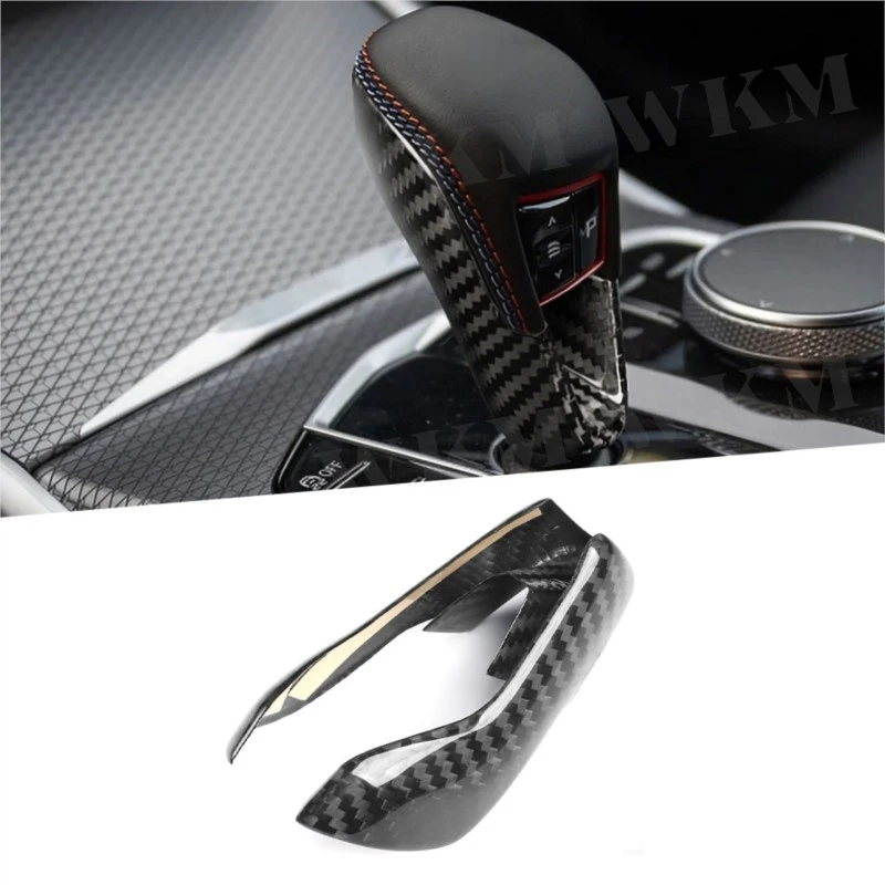 

Carbon Fiber Gear Shift Knob Cover Panel Decorative Interior Accessories For BMW M2 G87 M3 G80 M4 G82 G83 2021-2025