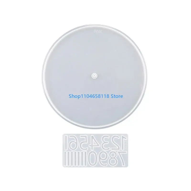 Clock Epoxy Mold for Resin Casting Clock Wall Decor Mould Number Clock Silicone Mold DIY Wall Hangings-Decor Mould