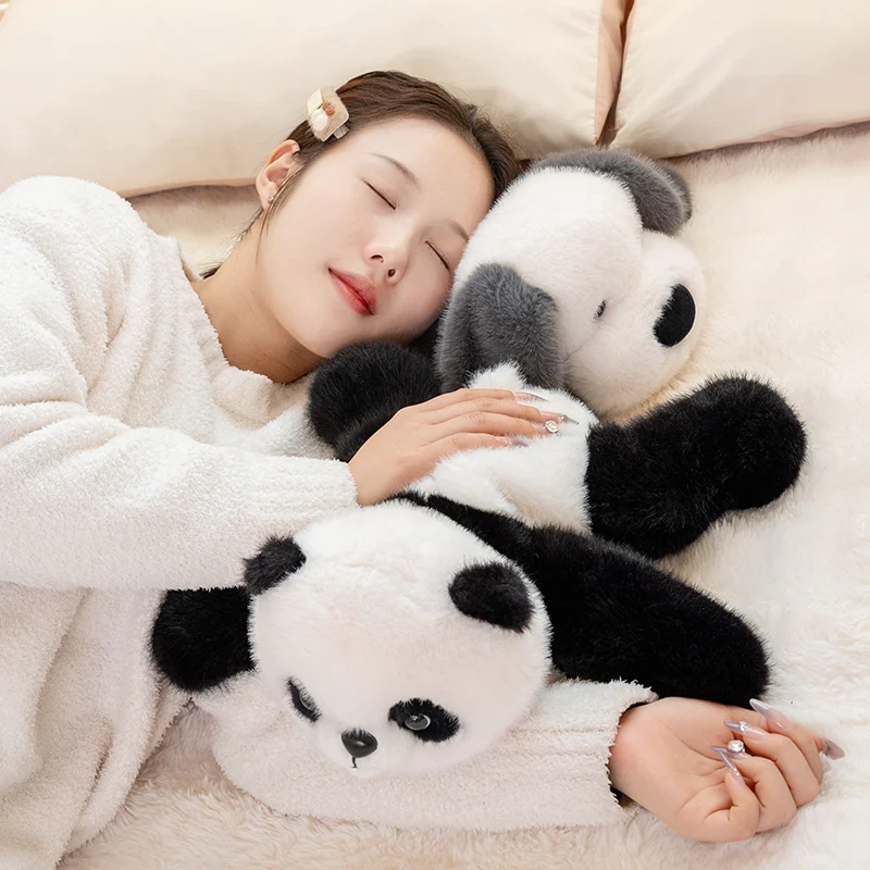 Kawaii Dierenkussen Bankkussen Gevulde Zachte Pop voor Verjaardag Valentijnsdag Cadeau 1Pc 30/40CM Mooie Liggende Panda Hond Knuffel