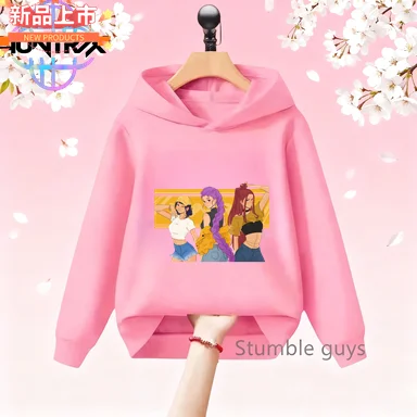 

Trendy Witch Hunter Squad Kpop Movie Hoodie Kids Cool Fashion Sweatshirt Pullover For Boys And Girls Unisex Street Clothing
