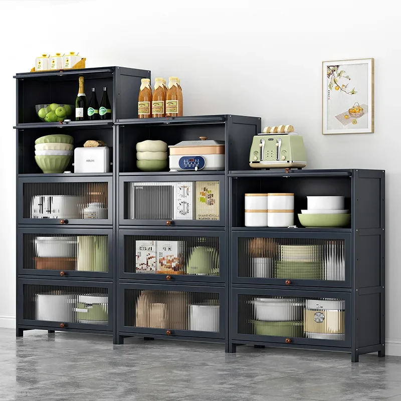 Kitchen Shelves Floor-to-ceiling Cabinets Tableware Storage Cabinets Lockers Ovens Microwave Oven Lockers
