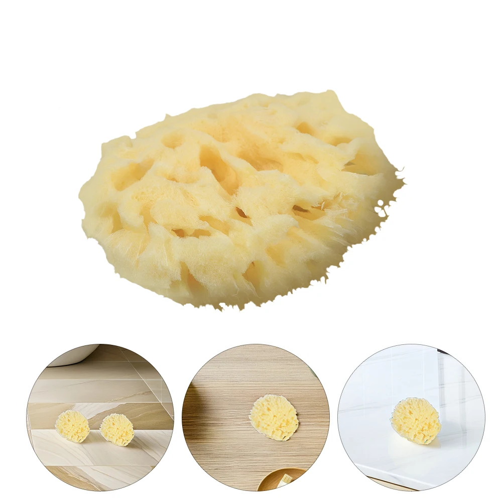

2 Pcs/pack Honeycomb Sponge Skin-friendly Shower Natural Ultra-absorbent Seaweed Bath Lathering