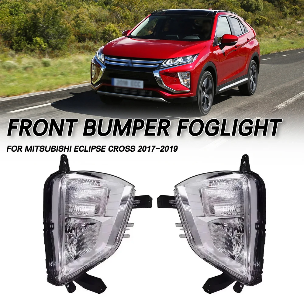 

Для Mitsubishi Eclipse Cross 2017 2018 2019, передний бампер, противотуманные фары, противотуманные фары DRL, дневные ходовые огни