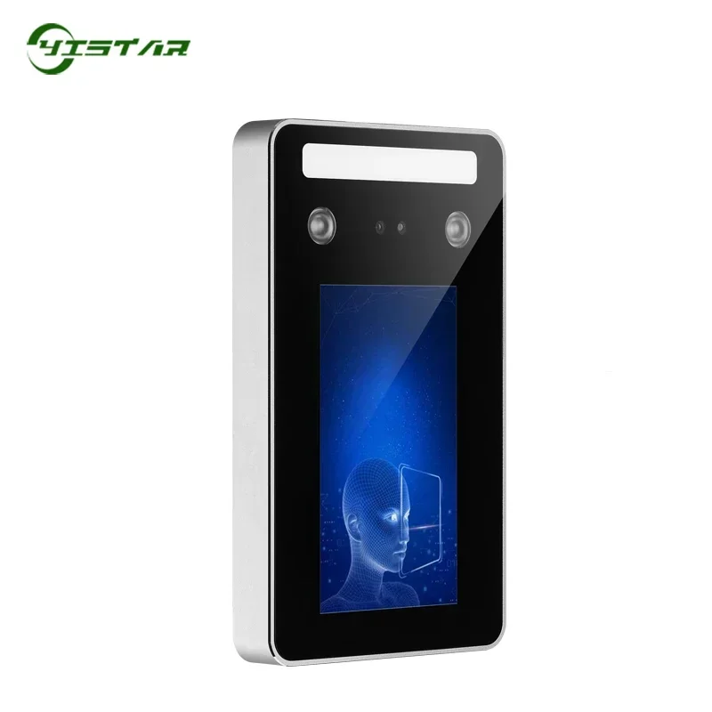 IP65 مقاوم للماء التعرف على الوجه الديناميكي وقت الحضور محطة نظام التحكم في الوصول إلى الباب مع قارئ بطاقات برنامج مجاني