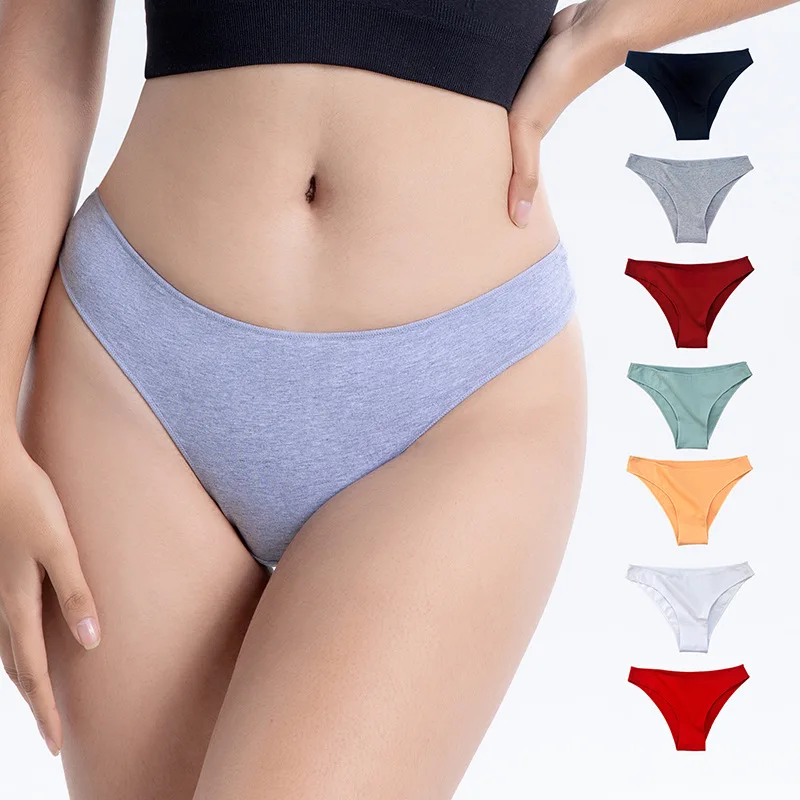 

1pcs Women Panties Sexy Underwear Large Size Low-Waisted Briefs Female Ventilation Soft Cotton Women's Underpants