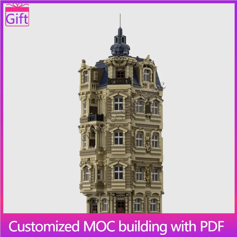 

NEW 3270 PCS Art Style ModularBuilding with interior Block Model Children Puzzle Assembly Building Blocks Birthday Festival Gift