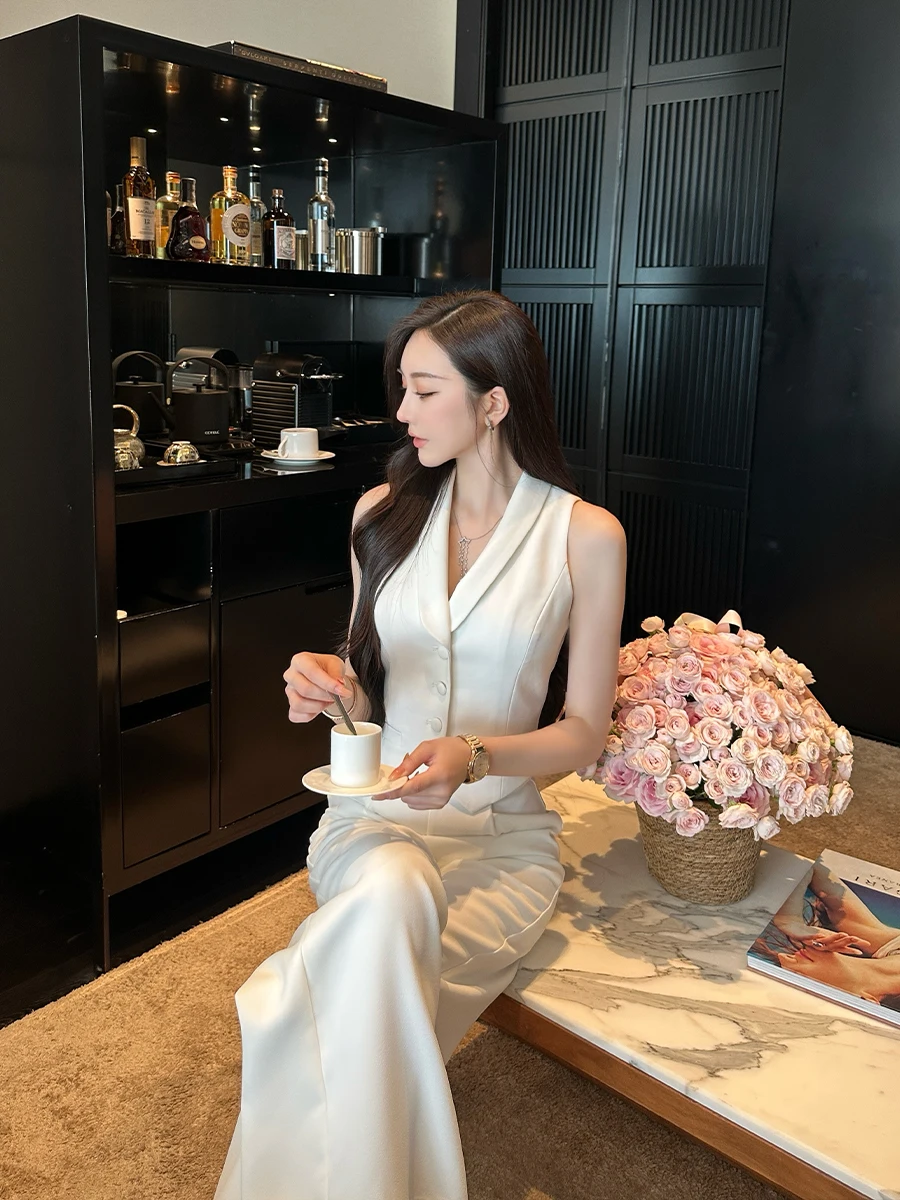 

Женский жилет Ele Tailored SX Superior Quali Commute Faion Simple Match из смеси полиэстера и спандекса обычной длины