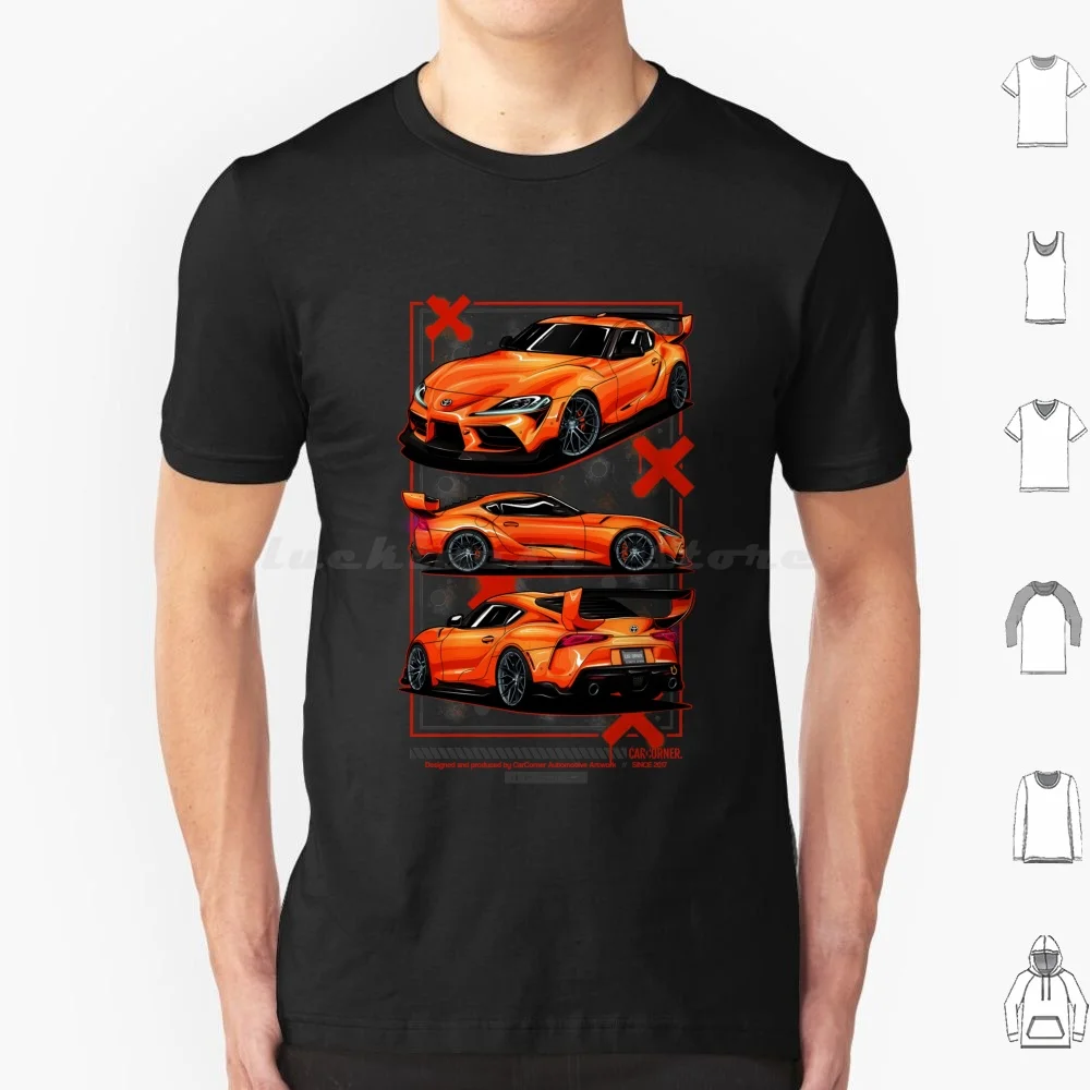 Gr A90 Mk5-Carcorner T Shirt Cotone Uomo Donna Stampa fai da te Carcorner Auto Cargram Graphic Vector Vectorart Street Camber Jdm