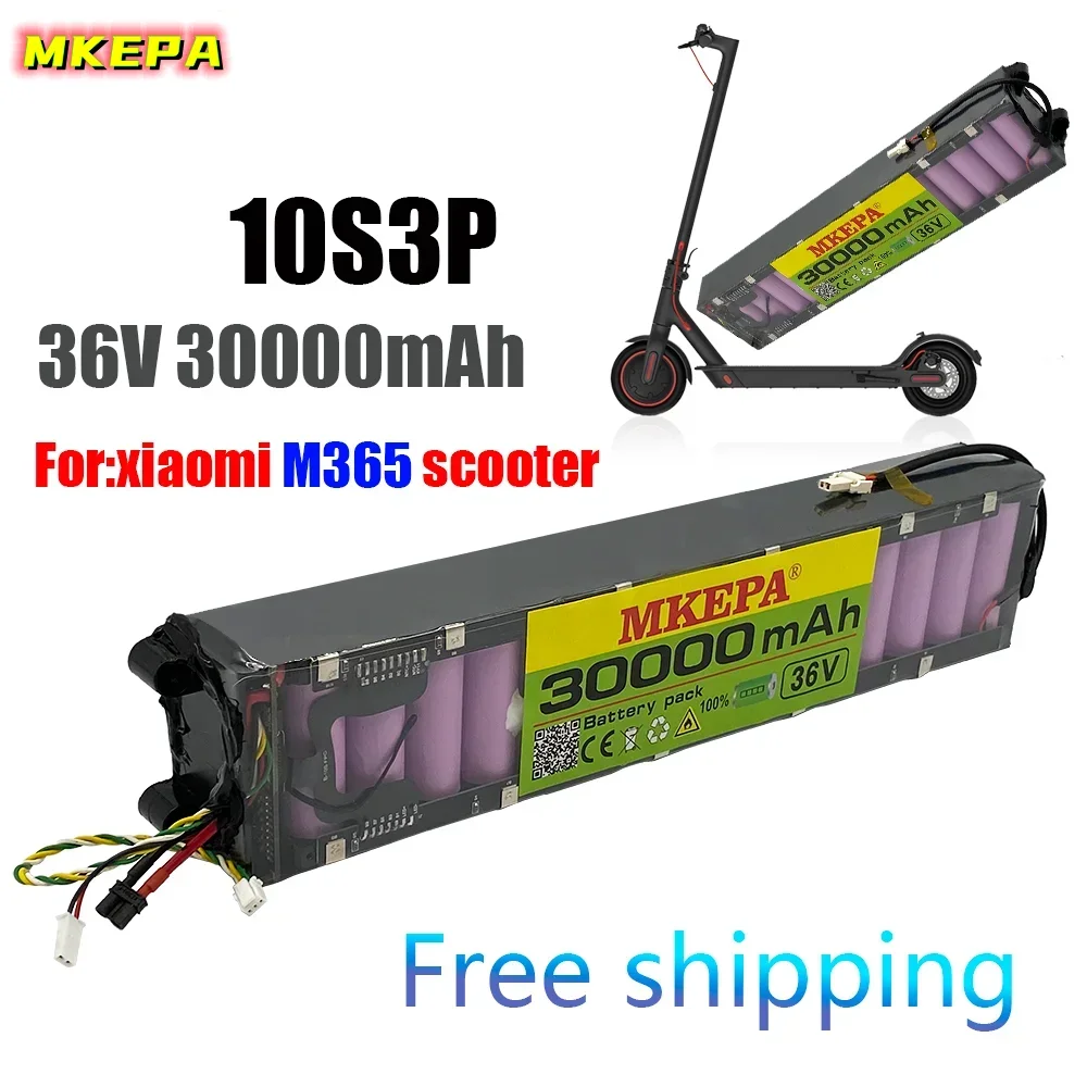 

36V 10S3P 30000mAh battery pack suitable for Xiaomi M365 M356 Pro dedicated lithium-ion battery pack