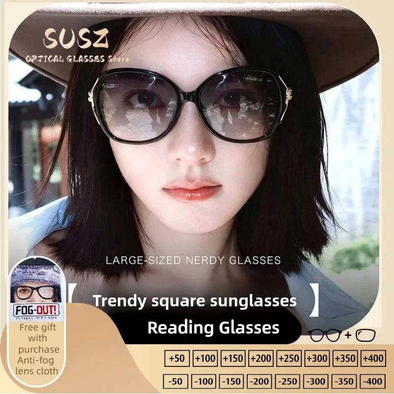 SUSZ Simple Classic Geometric Round Design UV Protection Men Women Polarized Sunglasses Customizable Prescription 3062