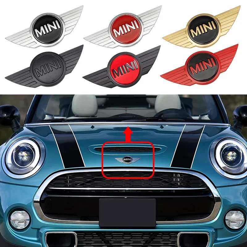 For BMW Mini Cooper One S Countryman Clubman JCW F55 F56 R55 R56 R60 Accessories 3D Metal Car Body Sticker Emblem Badge Decals