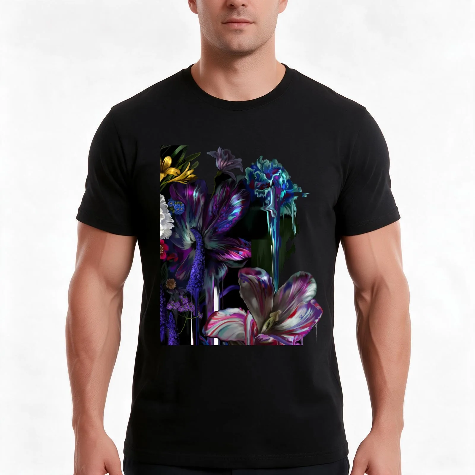 paradise.corrupt_section.C T-Shirt, Summer Casual Cotton Tee, Oversized Streetwear Tops, Vintage Graphic Print, Unisex Men Women