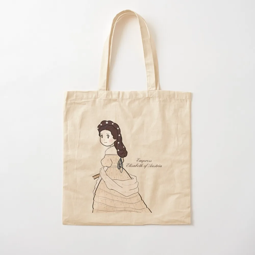 

Cute Historical Characters - Empress Elisabeth Sissi of Austria Tote Bag woman shopping bag Lady bag Gift bags Canvas Tote