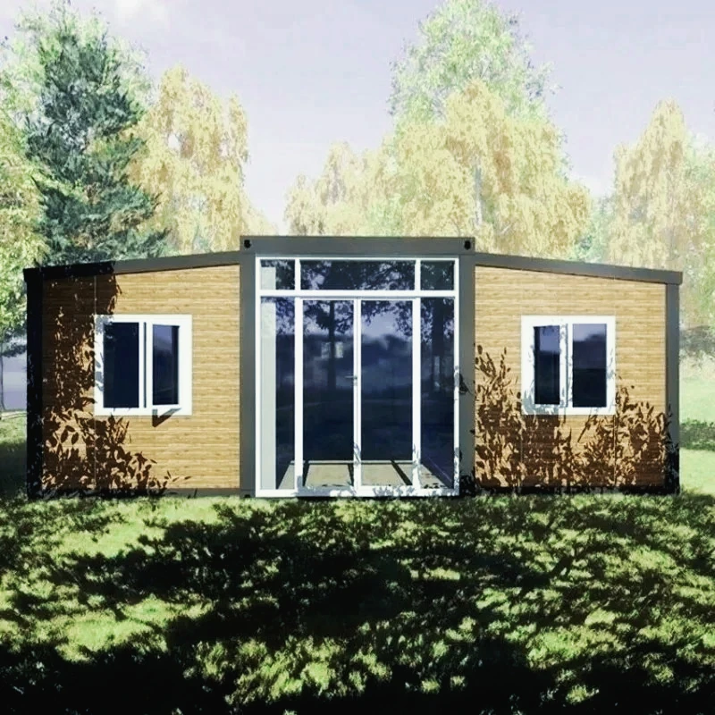 20Ft Container Houses Mobile Home Container House Tiny Home Container House Dual-wing Expansion Folding House for Portugal
