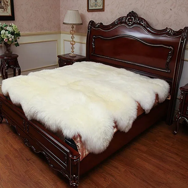 Natural Octo Genuine Sheepskin Rug Large Lambskin Rugs Super Soft Carpet Made In China