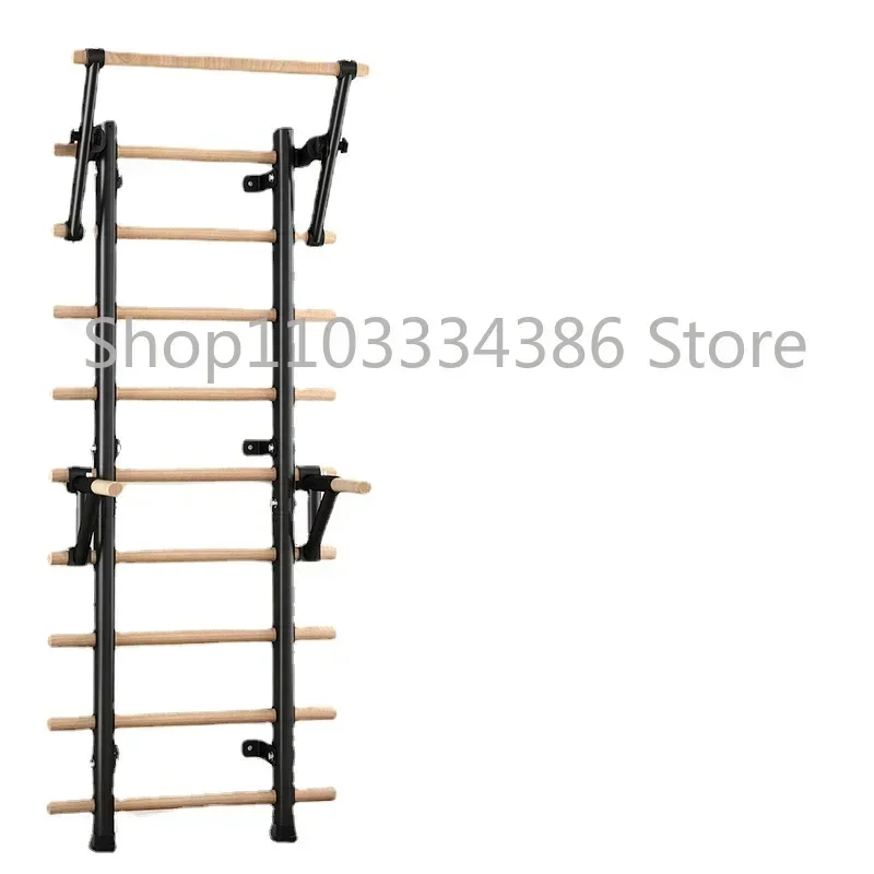 

Gym Fitness Trolley Wall-Mounted Wooden Ladder