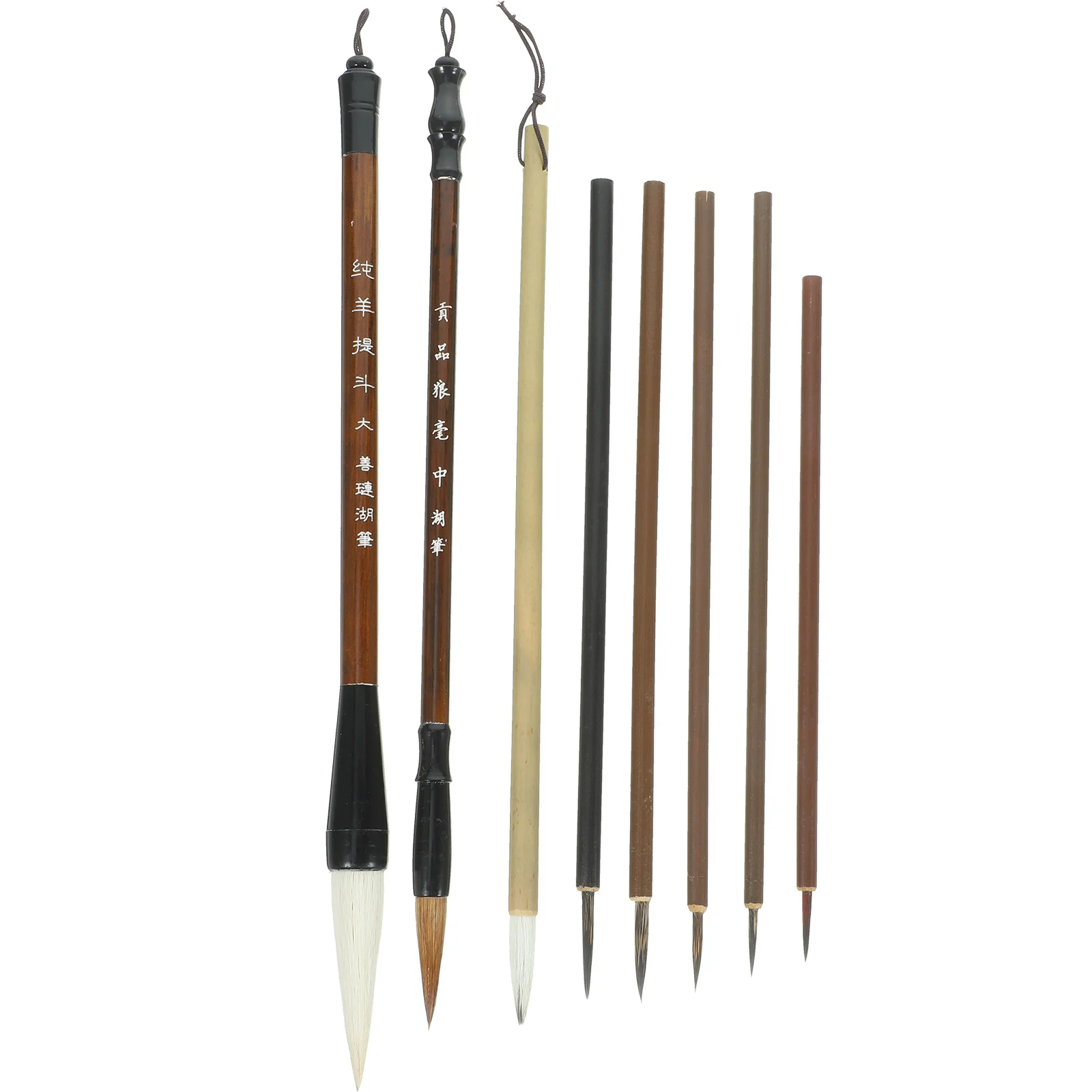 1 مجموعة فرشاة الخط الصيني مجموعة مقبض خشبي للرسم رسم الكتابة الحبر الفن القرطاسية المهنية أداة الألوان المائية #1