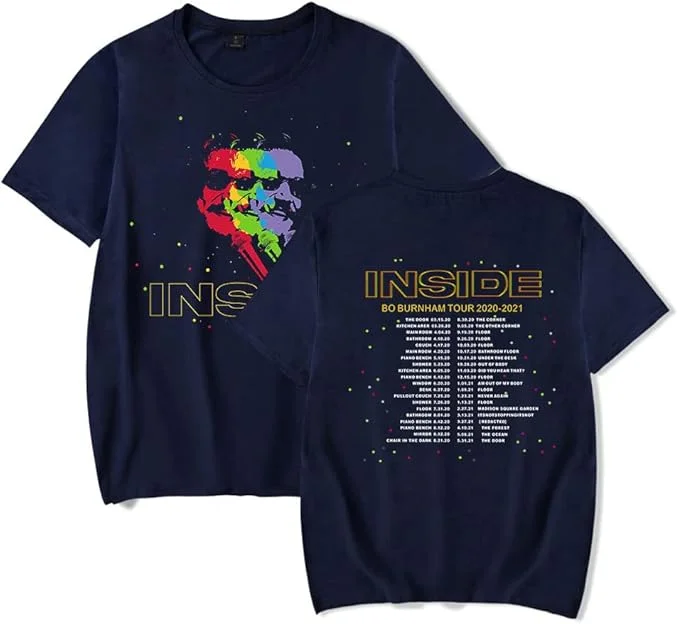 Tour Shirt Ritorno a Bo Burnhams Inside Collection Merch Tee Abbigliamento moda T-shirt estiva casual
