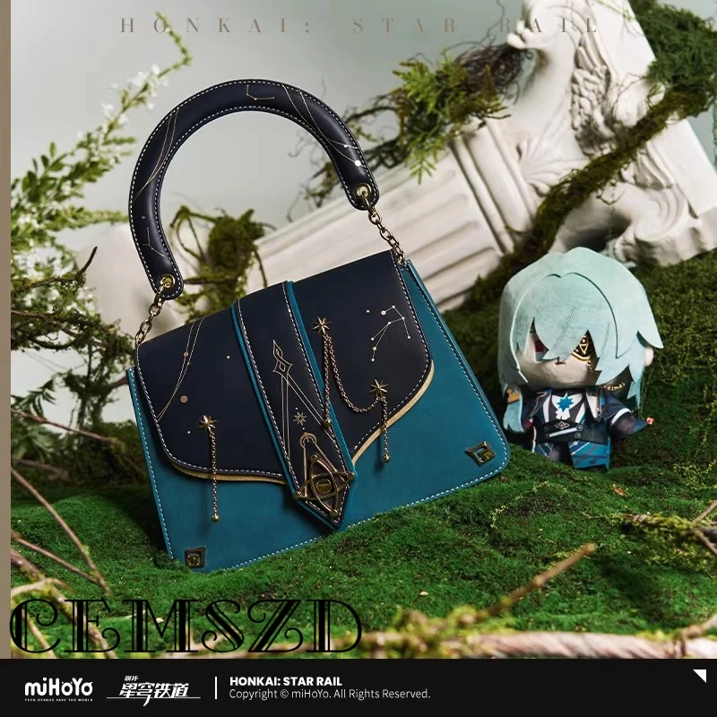 

[Genuine] miHoYo Game Honkai Star Rail Anaxa Theme: Impression Series Shoulder Bag Cosplay Anime Cartoon Handbags Shoulder Bags