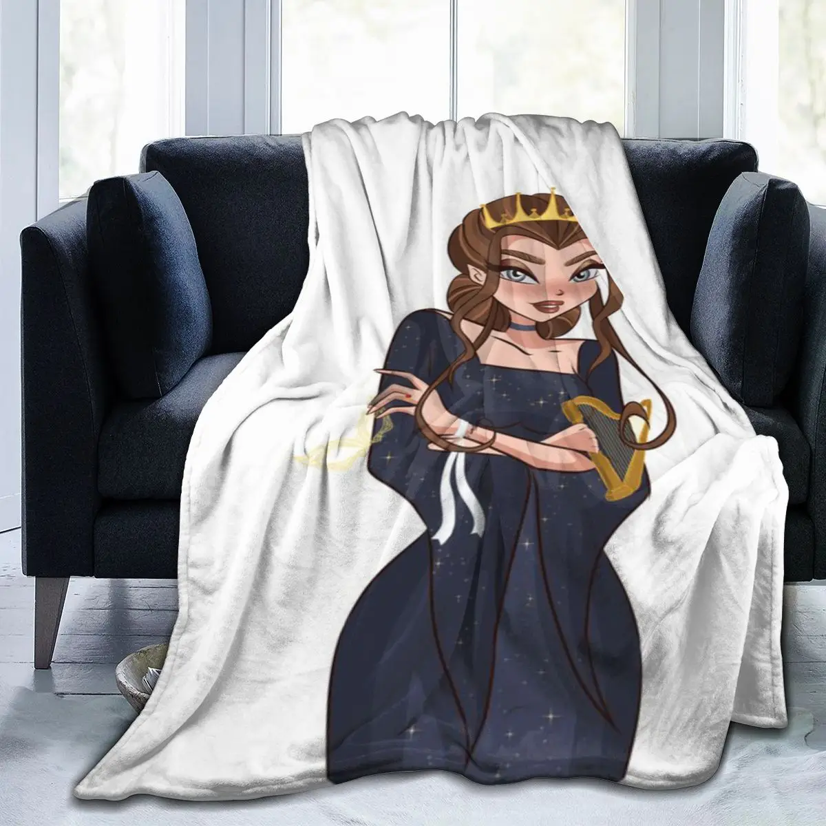 نيستا (Dread Trove) X Winx بطانية صوف دقيقة فائقة النعومة